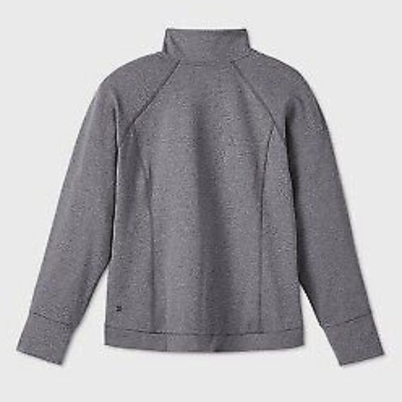 Target All In Motion NWT Zip Front Jacket Women’s Small Charcoal Heather - Picture 6 of 13